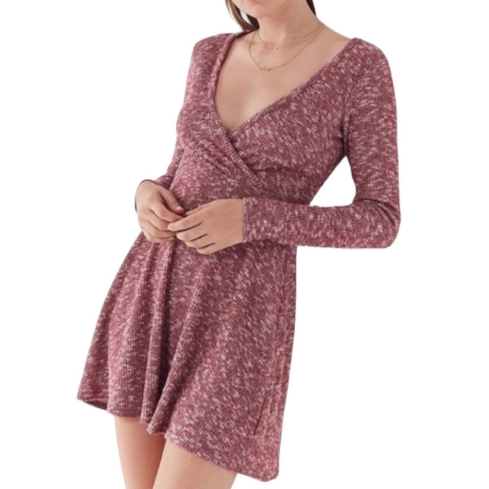 Urban Outfitters Coraline Cozy Wrap Dress so cute and comfy